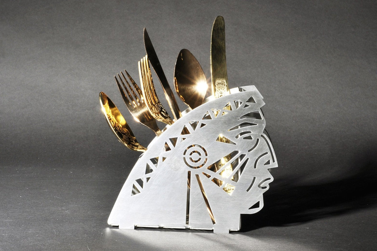 Cyrcus Design Tatanka portaposate acciaio taglio laser