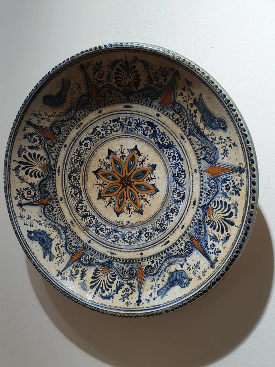 Ceramiche Capitini Geometrico piatto ceramica pezzo unico
