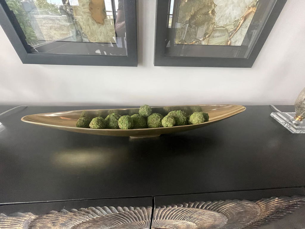 Galore Home Metal Boat vaso barca alluminio