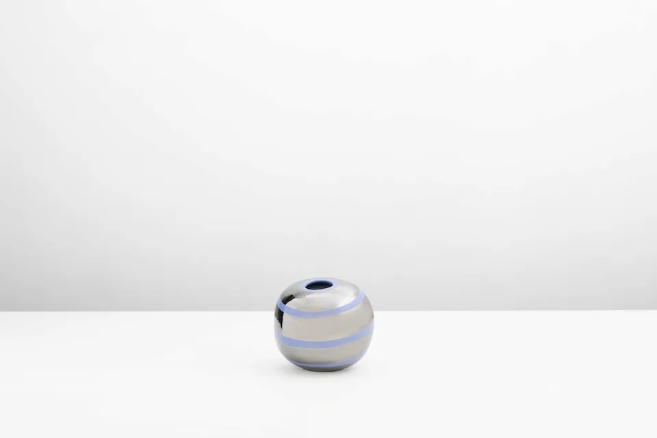 Ceramica Gatti 1928 Platino Pleiade Berrettino PB104 vaso maiolica