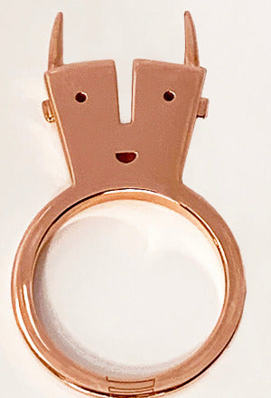 Cyrcus Design Anelo anello ottone oro giallo 40 mm
