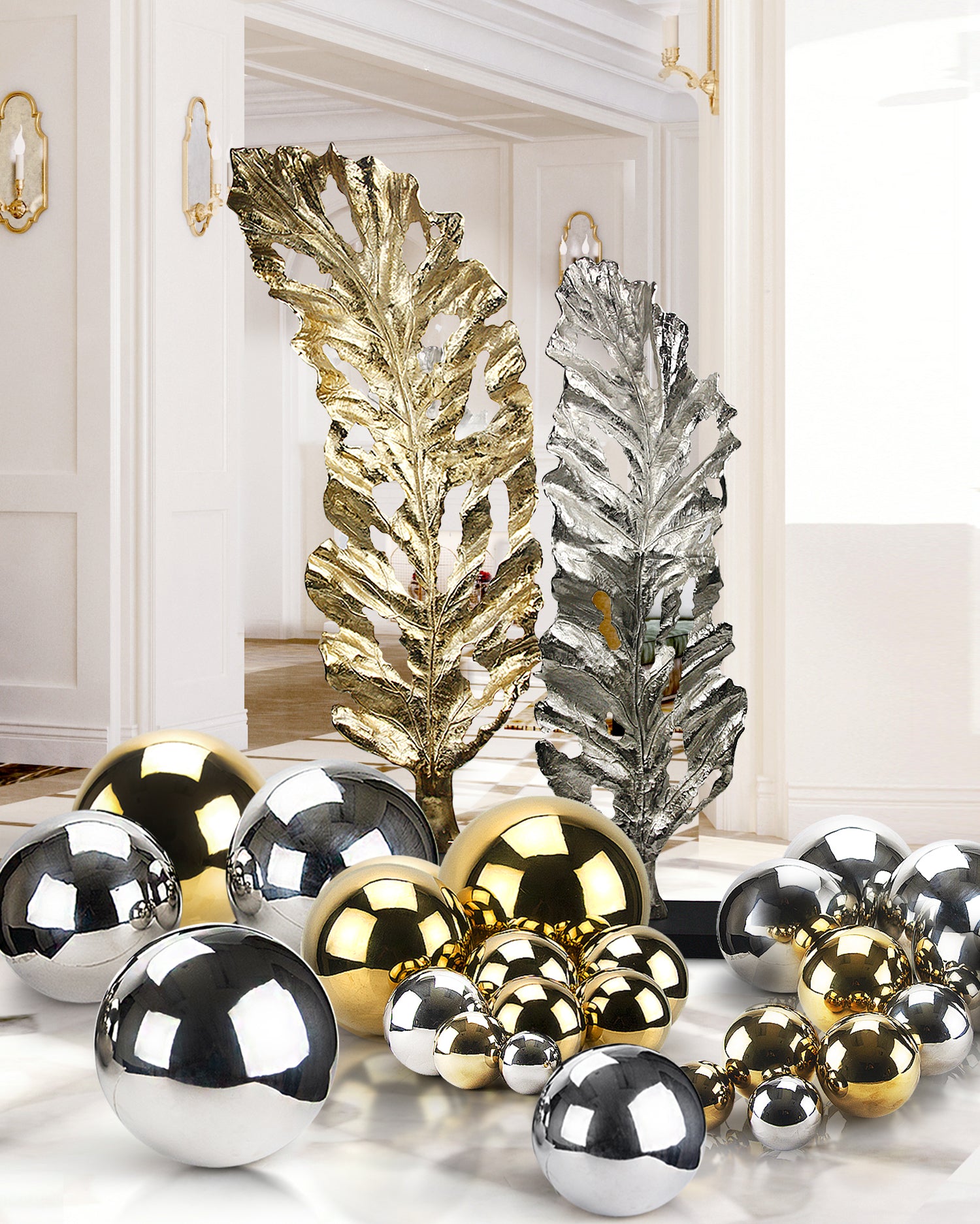 Galore Home Shiny sfera decorativa acciaio 20 cm oro