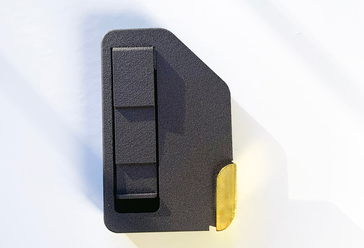 Cyrcus Design Boxellino portacarte nylon acciaio oro