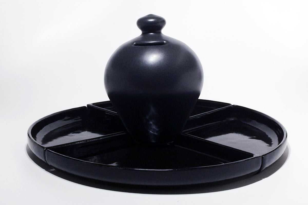 Cyrcus Design Daney svuotatasche porcellana nera opaca