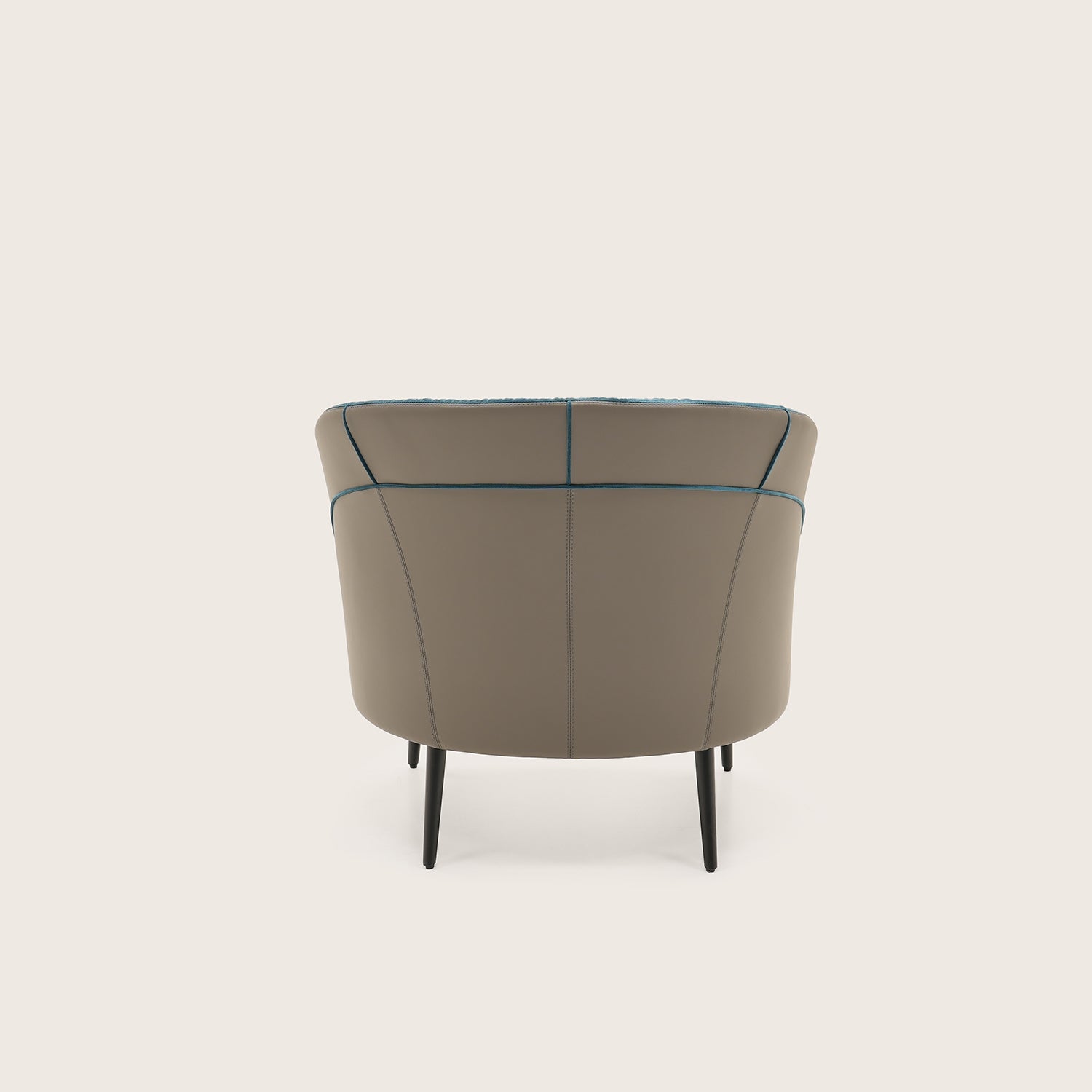 Galore Home Luxe Lounge poltrona grigio blu pelle velluto
