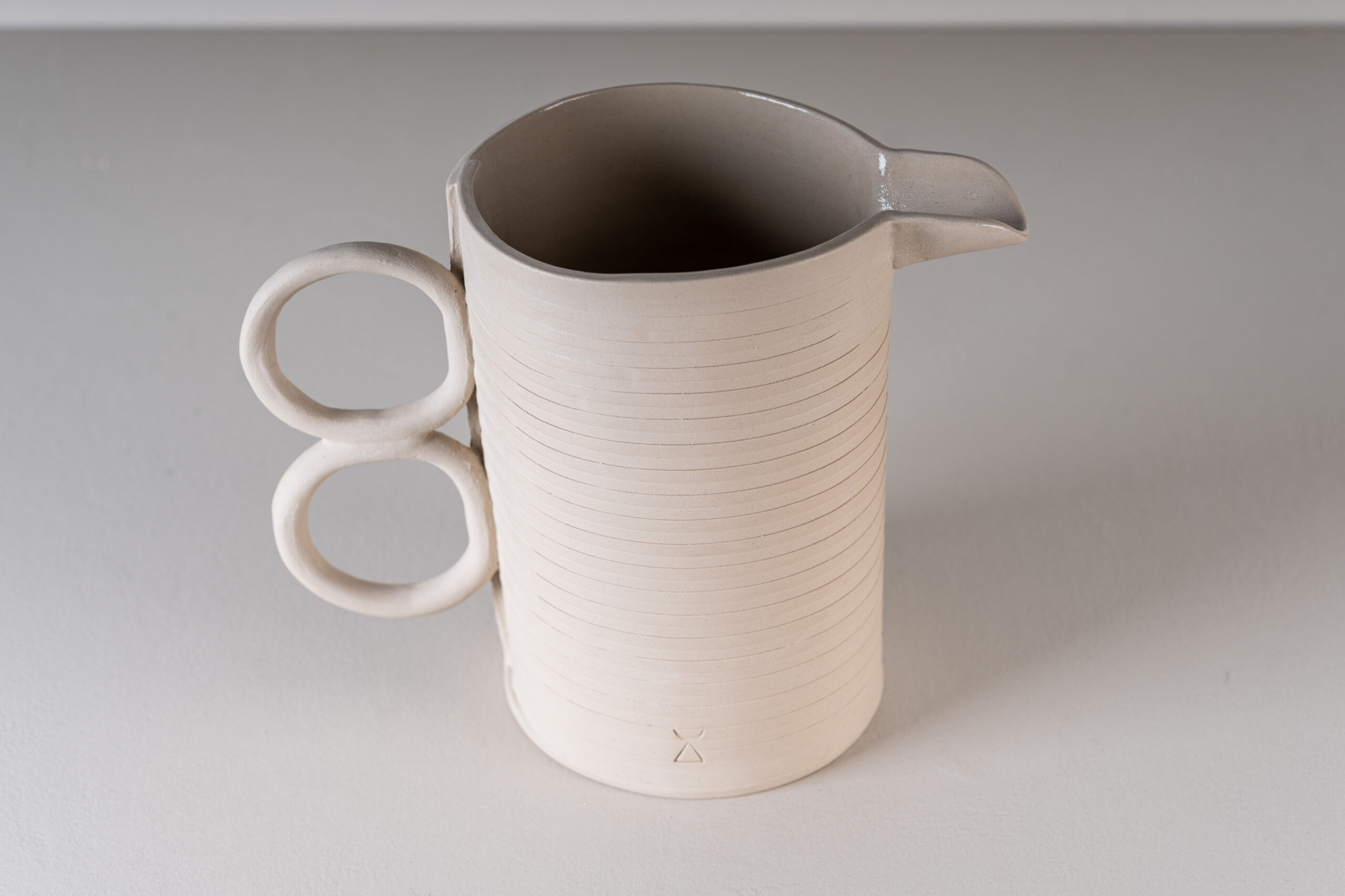 Atelier Alida Ceramiche Rigata 1 brocca gres 1 L rigata