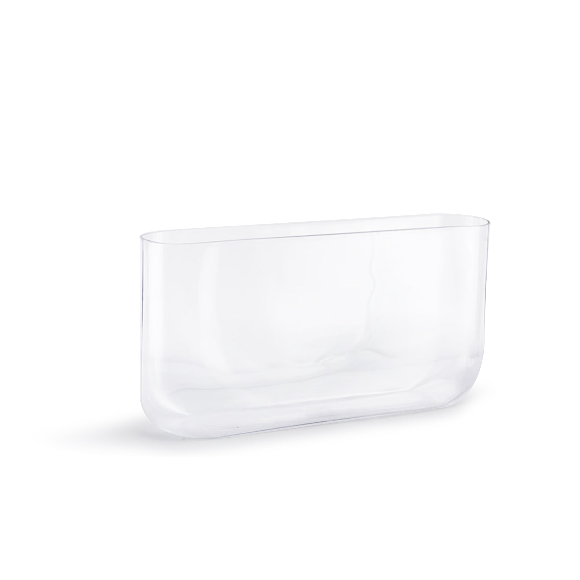 Galore Home vaso vetro ovale set 2 pezzi trasparente