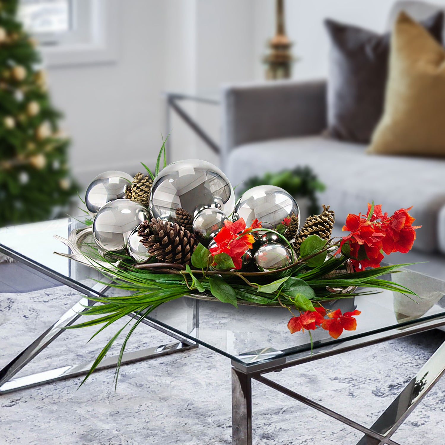 Galore Home Shiny sfera decorativa acciaio 20 cm oro