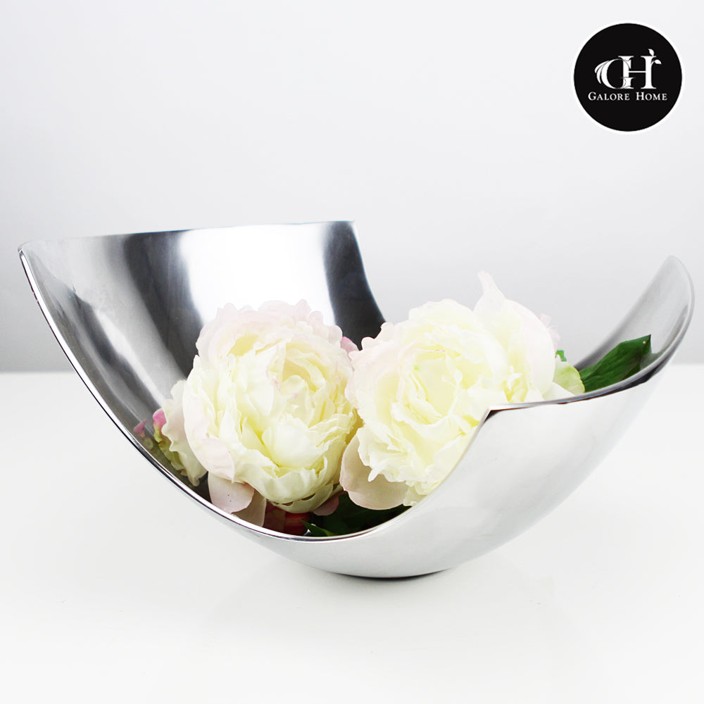 Galore Home Metal Curve vaso alluminio lucidato