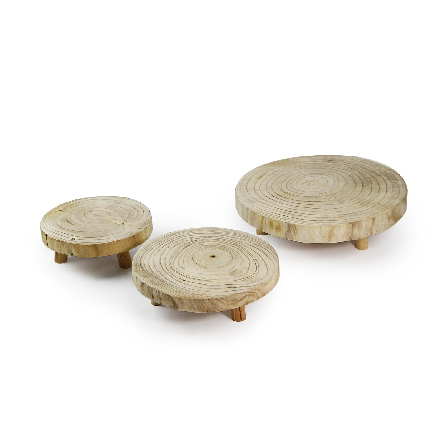Galore Home Trinity R4029 alzata legno naturale 25 cm