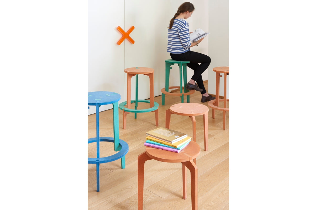 Cyrcus Design S-Tool sgabello MDF colorato basso alto