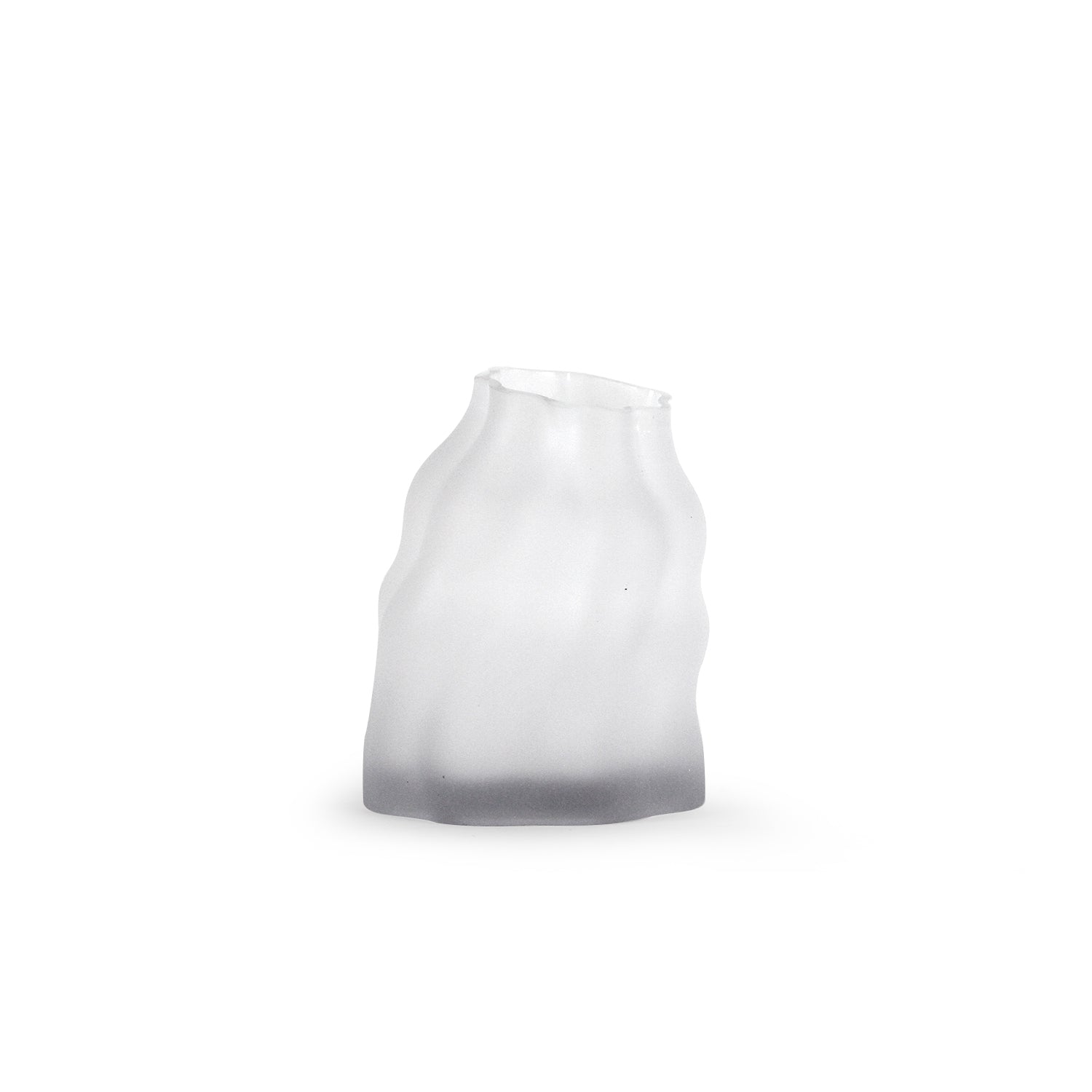 Galore Home Leaning Towered vaso vetro trasparente piccolo