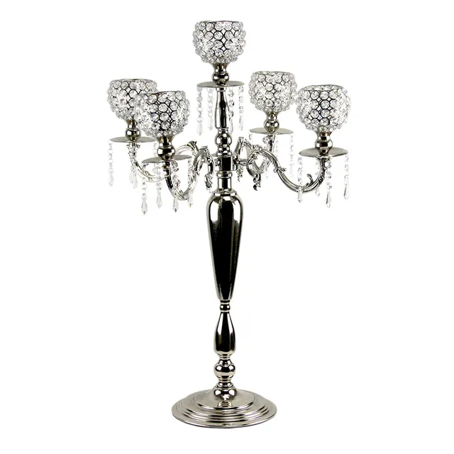 Galore Home Crystal Candelabra candelabro 5 bracci