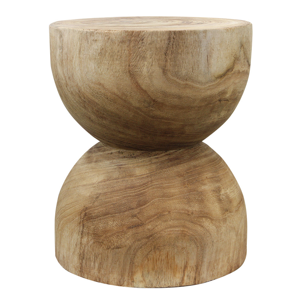 Galore Home Evoke tavolino sgabello legno naturale 46 cm