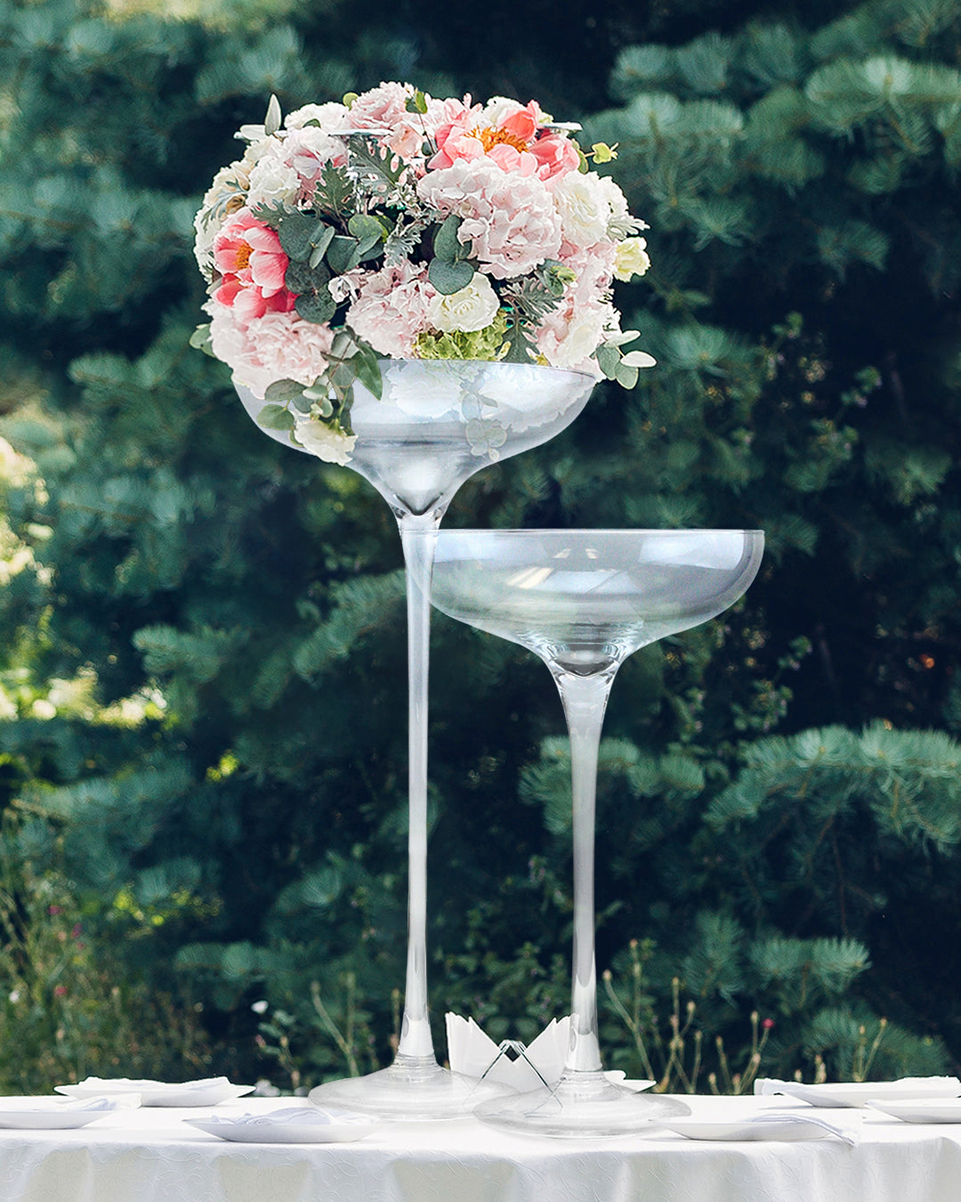 Galore Home Champagne Saucer E6906 vaso vetro 91 cm