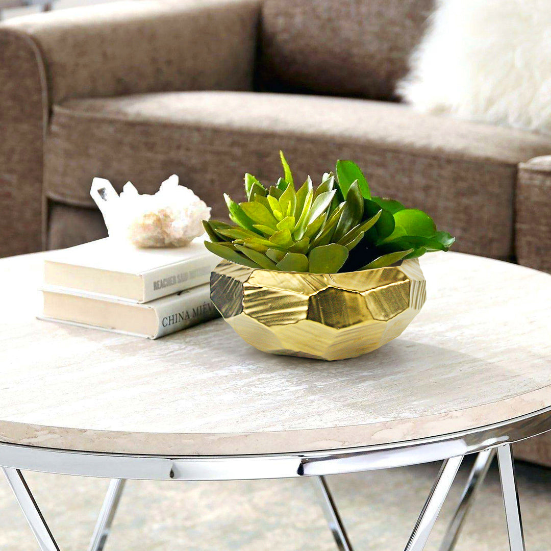 Galore Home Gloss vaso ceramica oro lucido