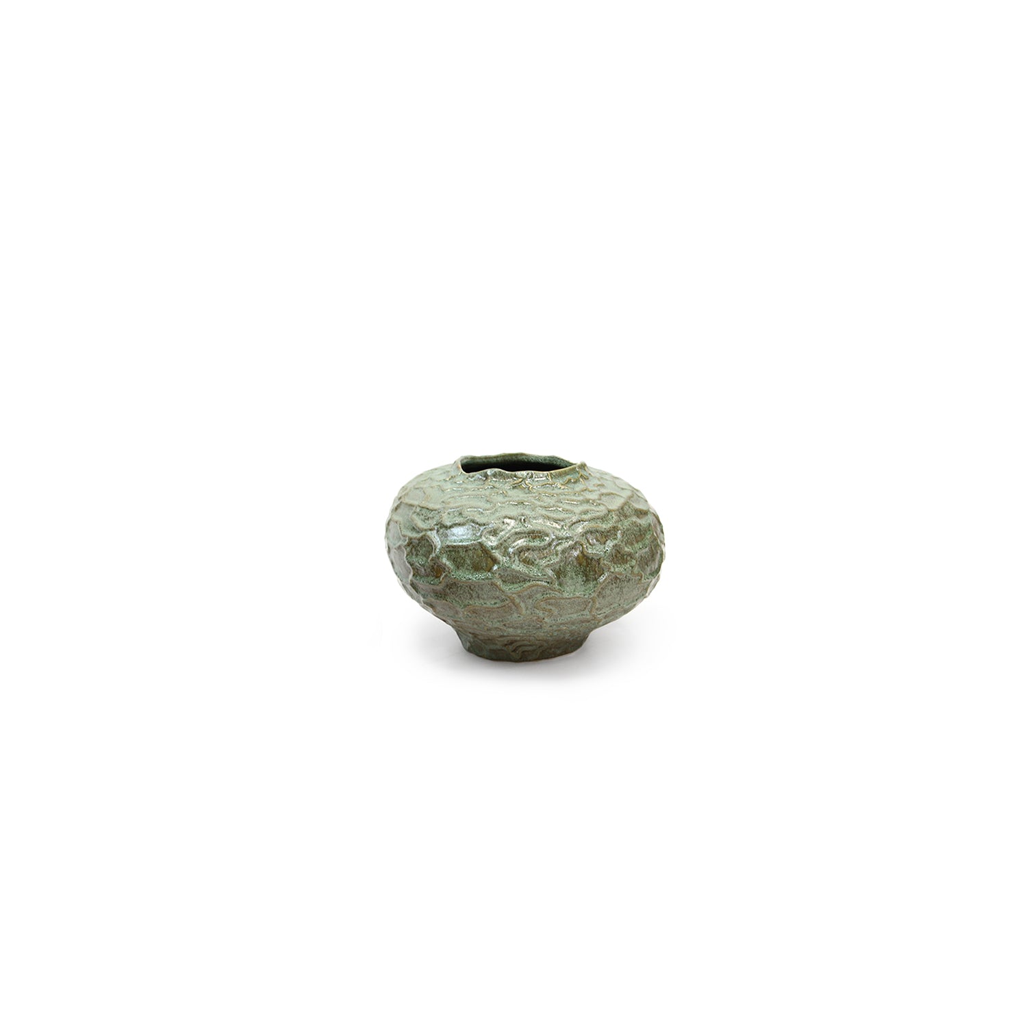 Galore Home Ovalo CCV57 vaso ceramica verde grande