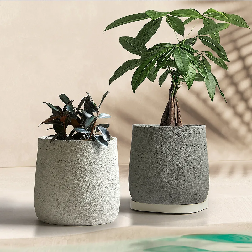 Galore Home Graystone Vaso da Terra Grigio Antigelo