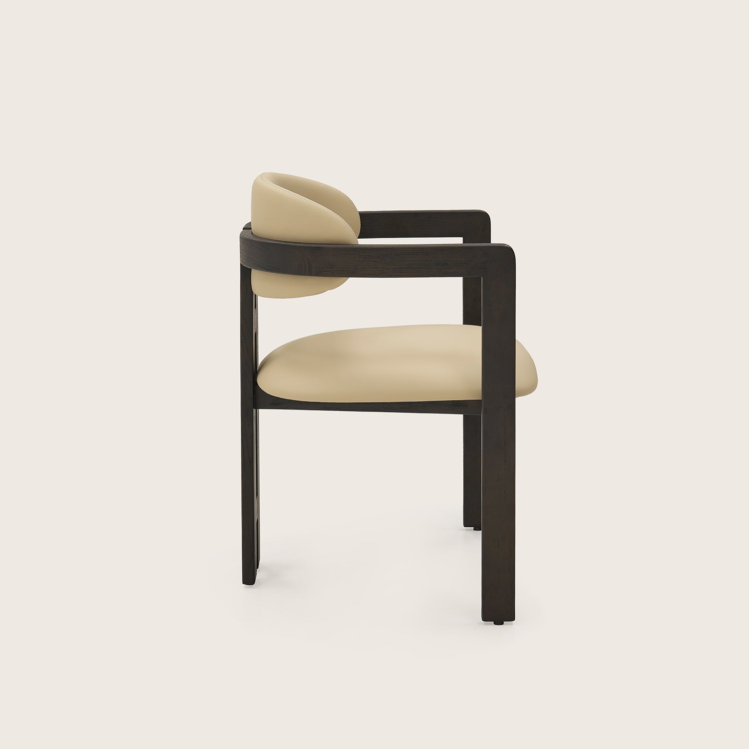 Galore Home Luxe Diner sedia pelle grigia 81 cm