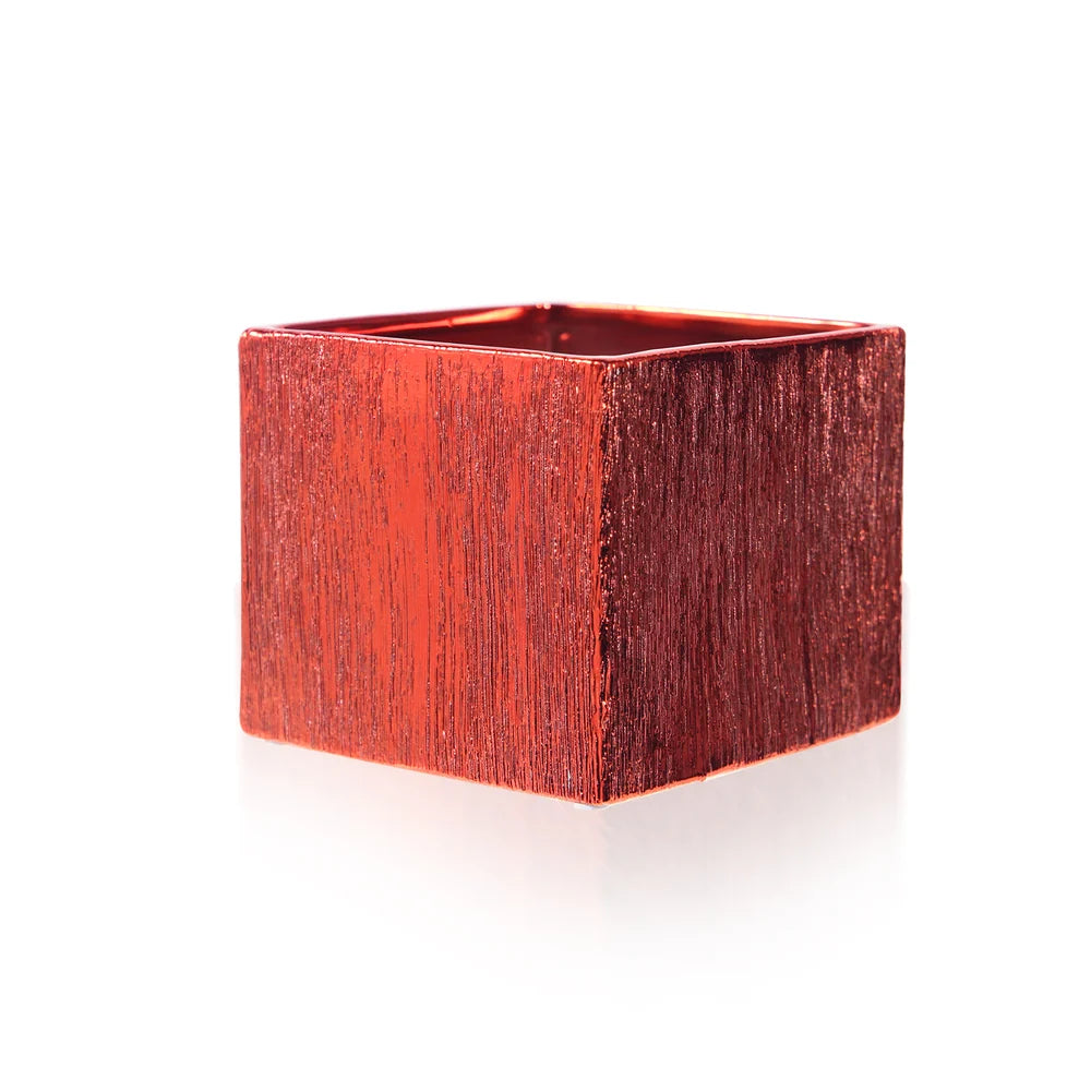 Galore Home Etched Red CCN58 vaso ceramica rosso