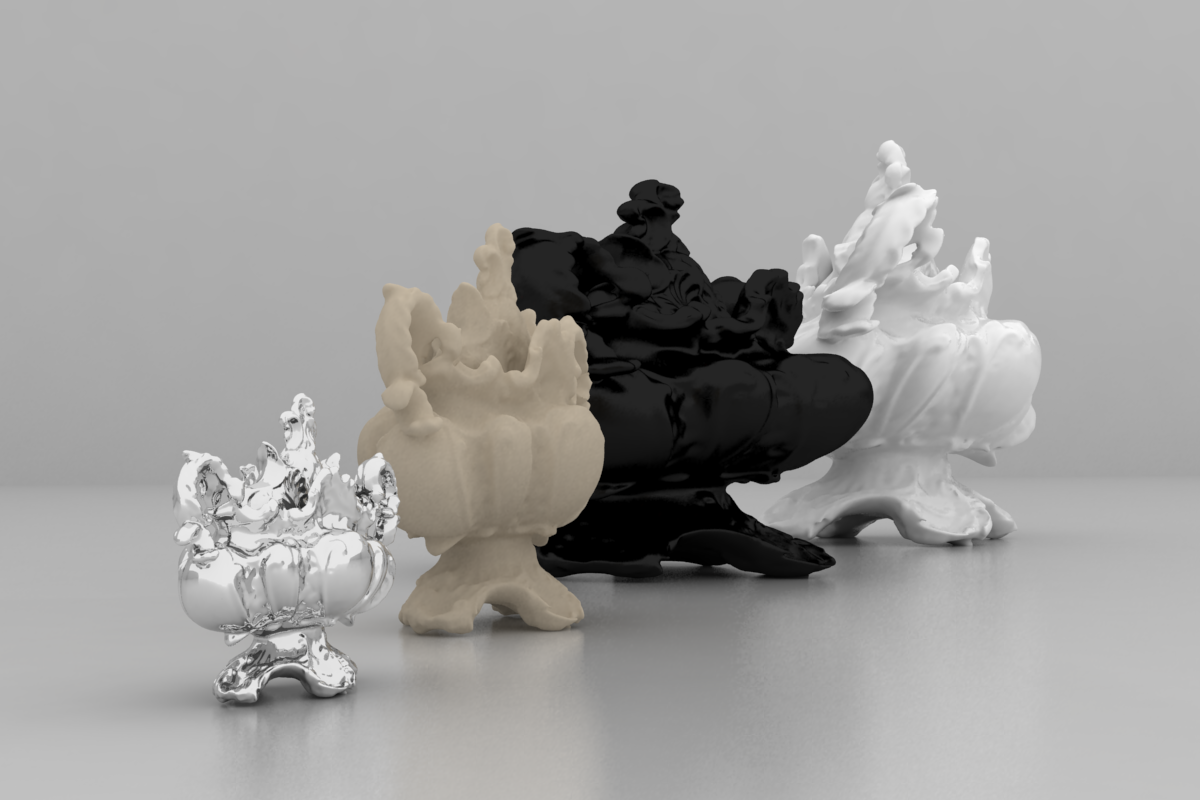 Cyrcus Design Monsters scultura nylon bianco large