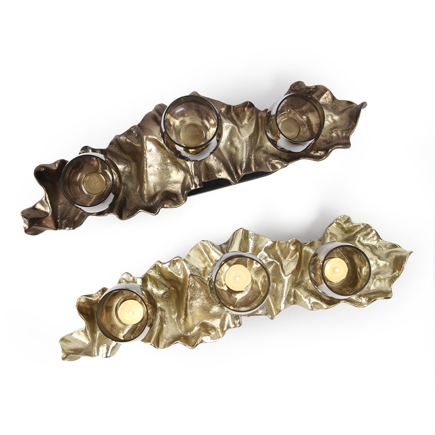 Galore Home Trinity Glow G31-9903 portacandele bronzo