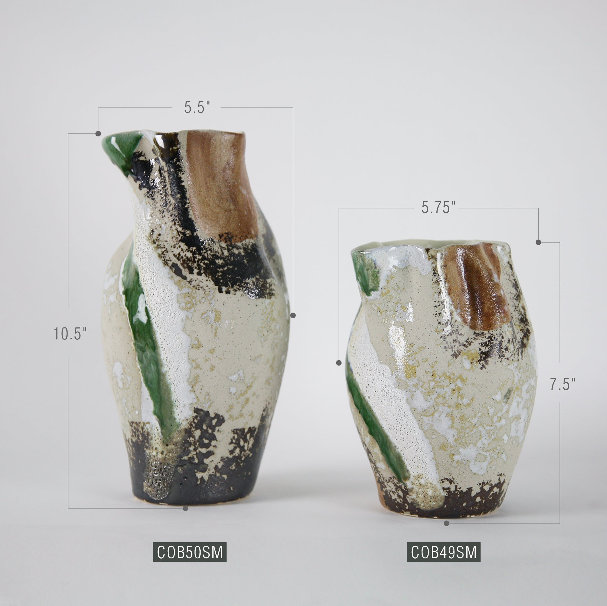 Galore Home ChromaCraft vaso ceramica piante grande