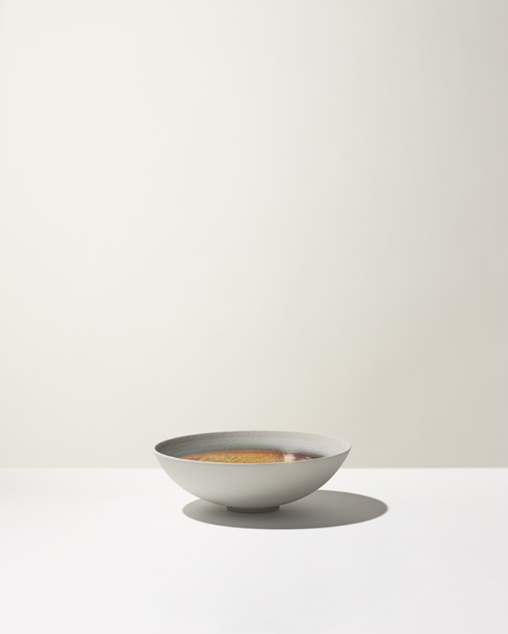 Ceramica Gatti 1928 Crateri Azzurro Polvere CC27 centrotavola basso