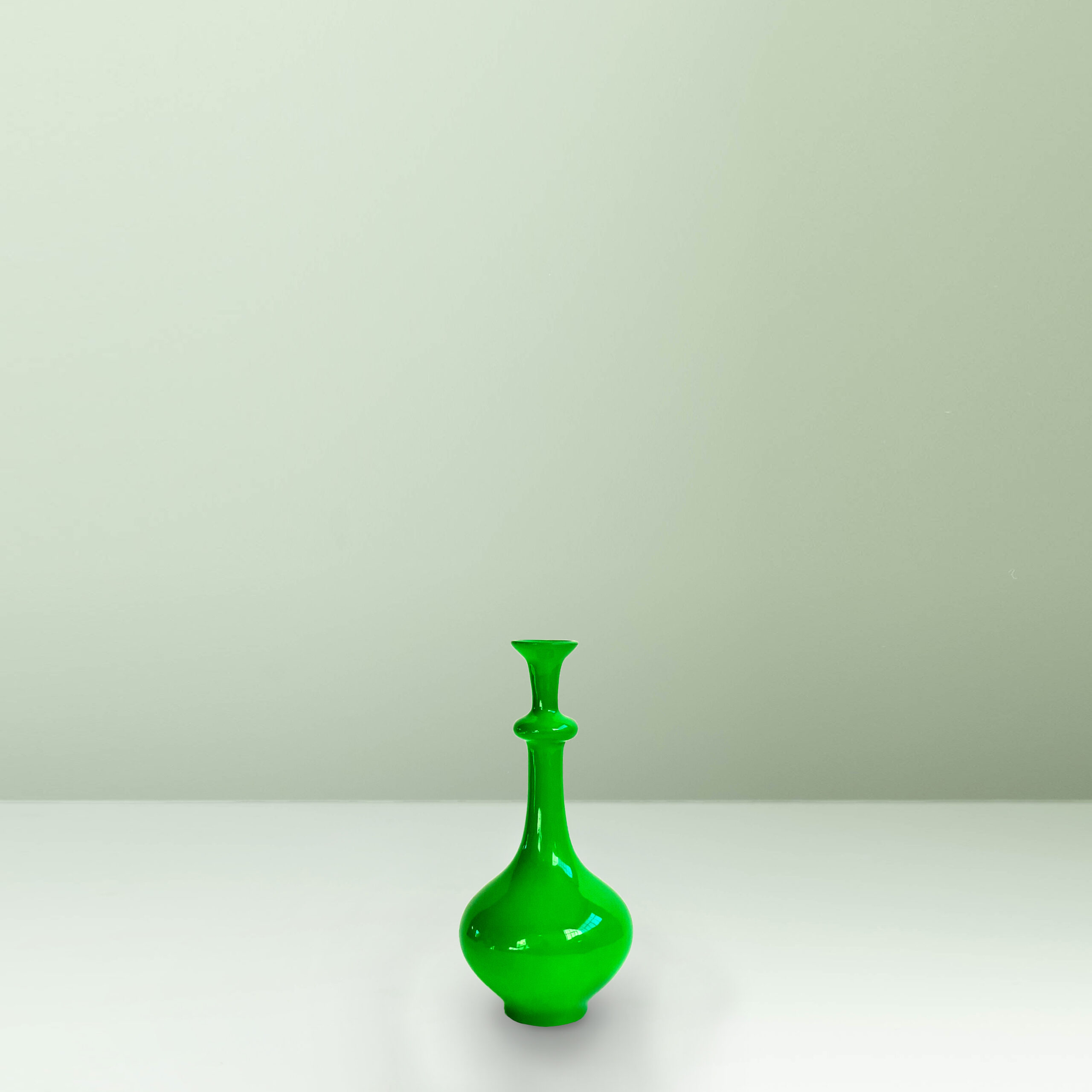 Ceramica Gatti 1928 Motor Valley MV36 vaso bottiglia verde fluo