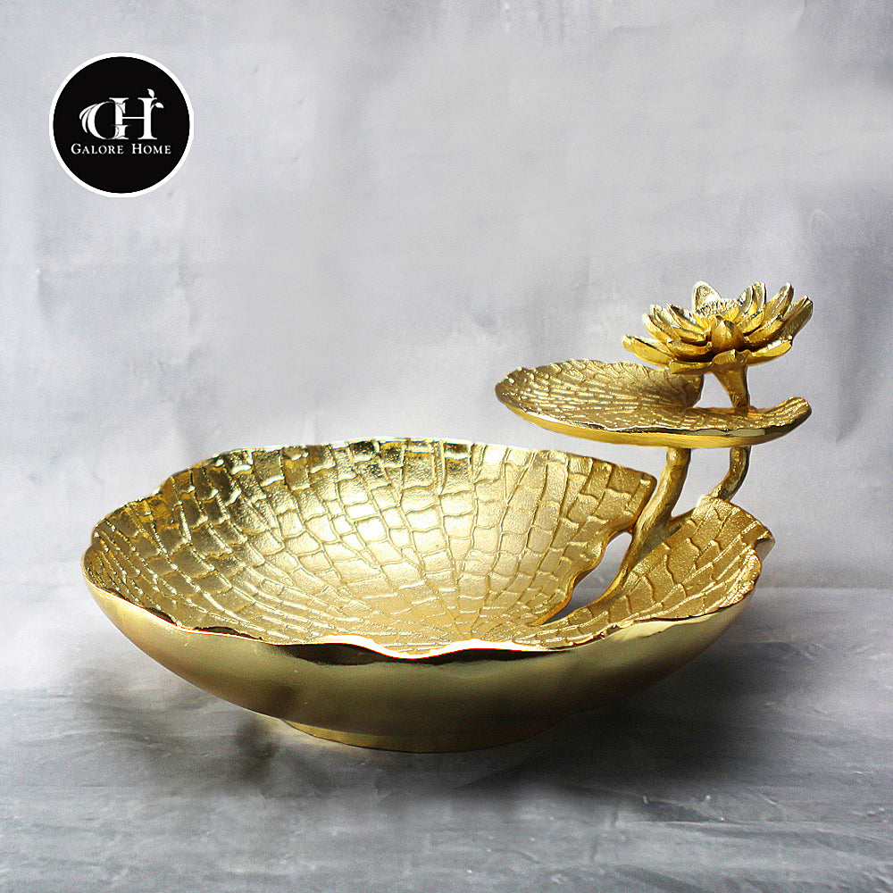 Galore Home Victoria coppa alluminio oro due piani