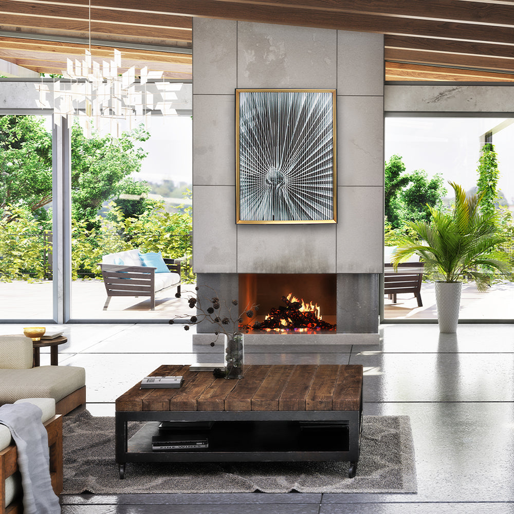 Galore Home Kinetic quadro botanico metallo