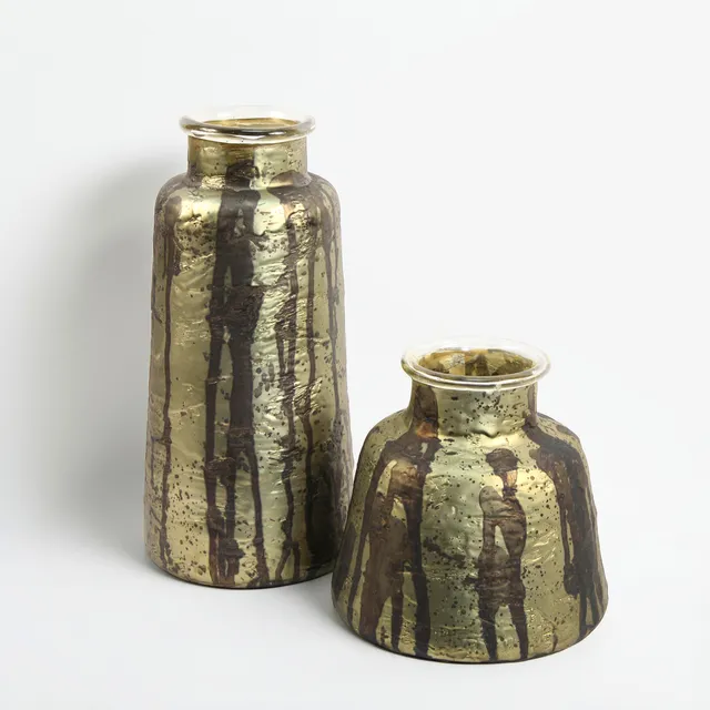 Galore Home Vintage Mason Jar vaso vetro oro alto