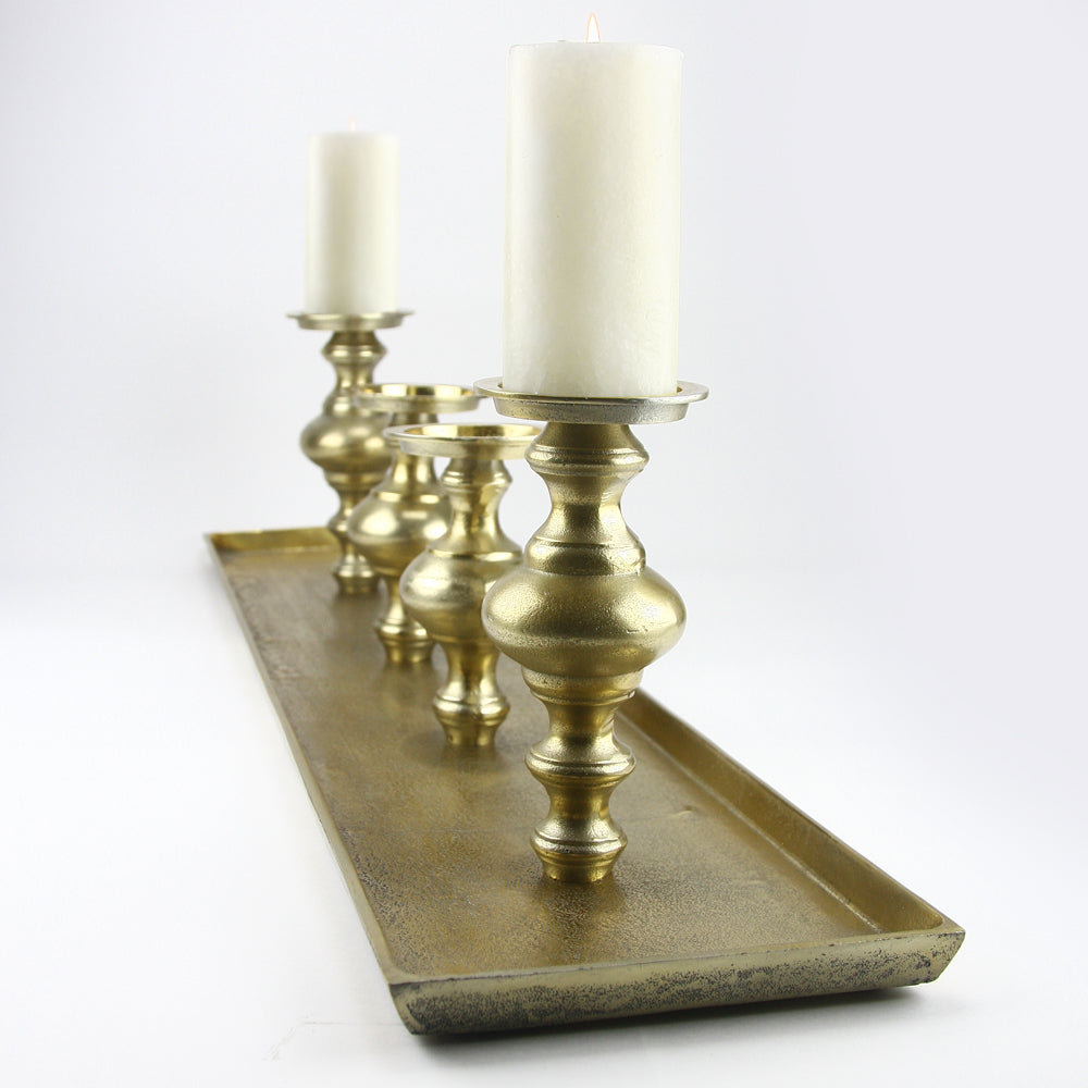 Galore Home Candle Centerpiece portacandele oro