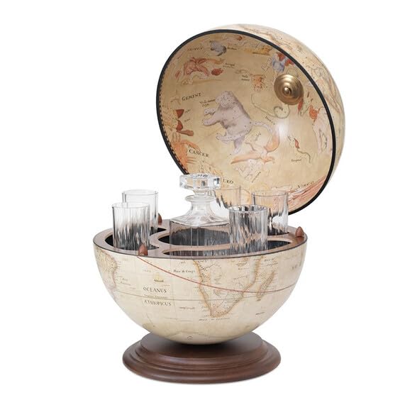 Zoffoli Giove Old White mappamondo bar tavolo 40 cm