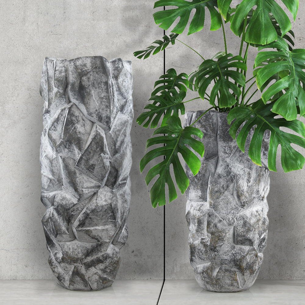 Galore Home Mountainous vaso poliresina pietra 91 cm