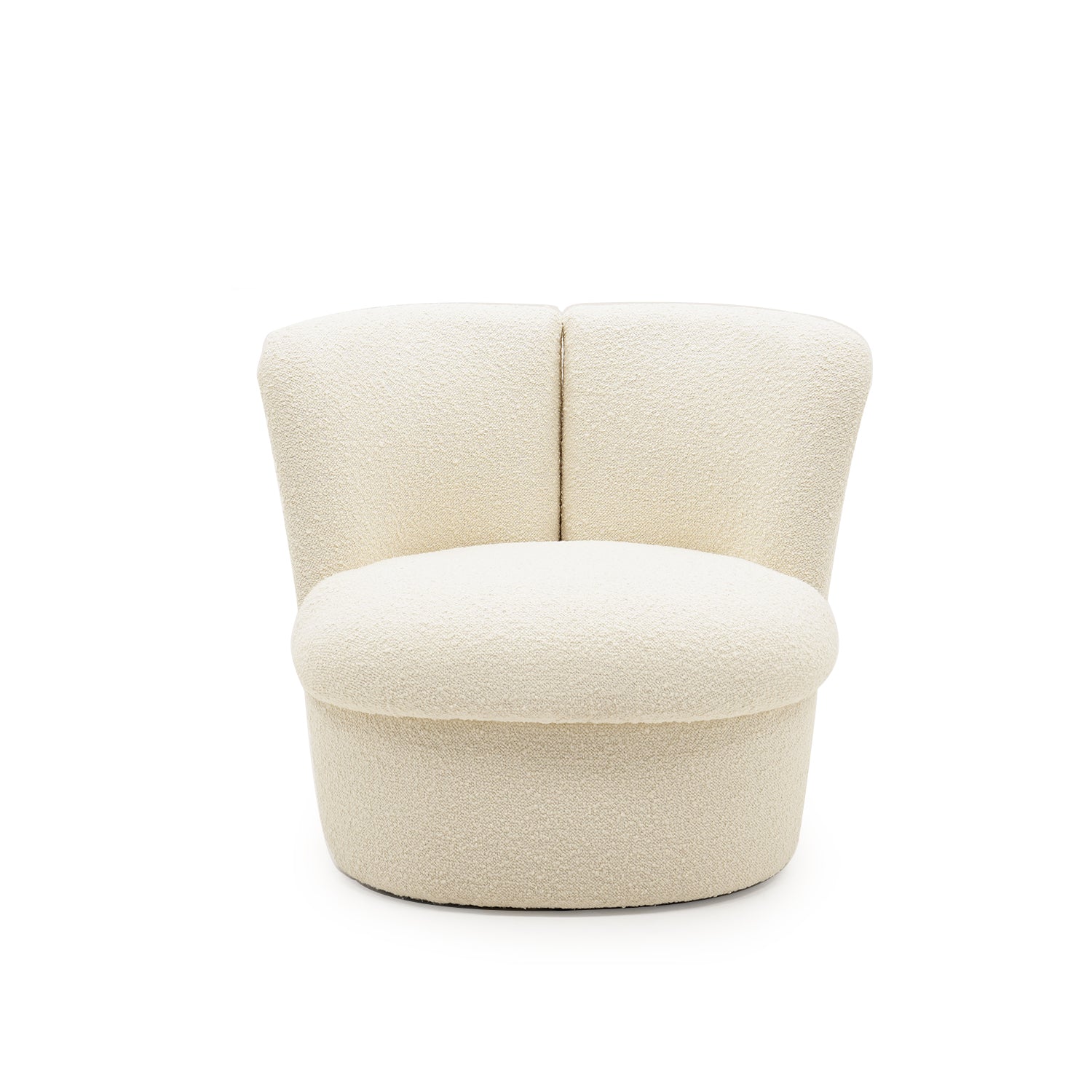 Galore Home Bliss poltrona bouclé grigia imbottita