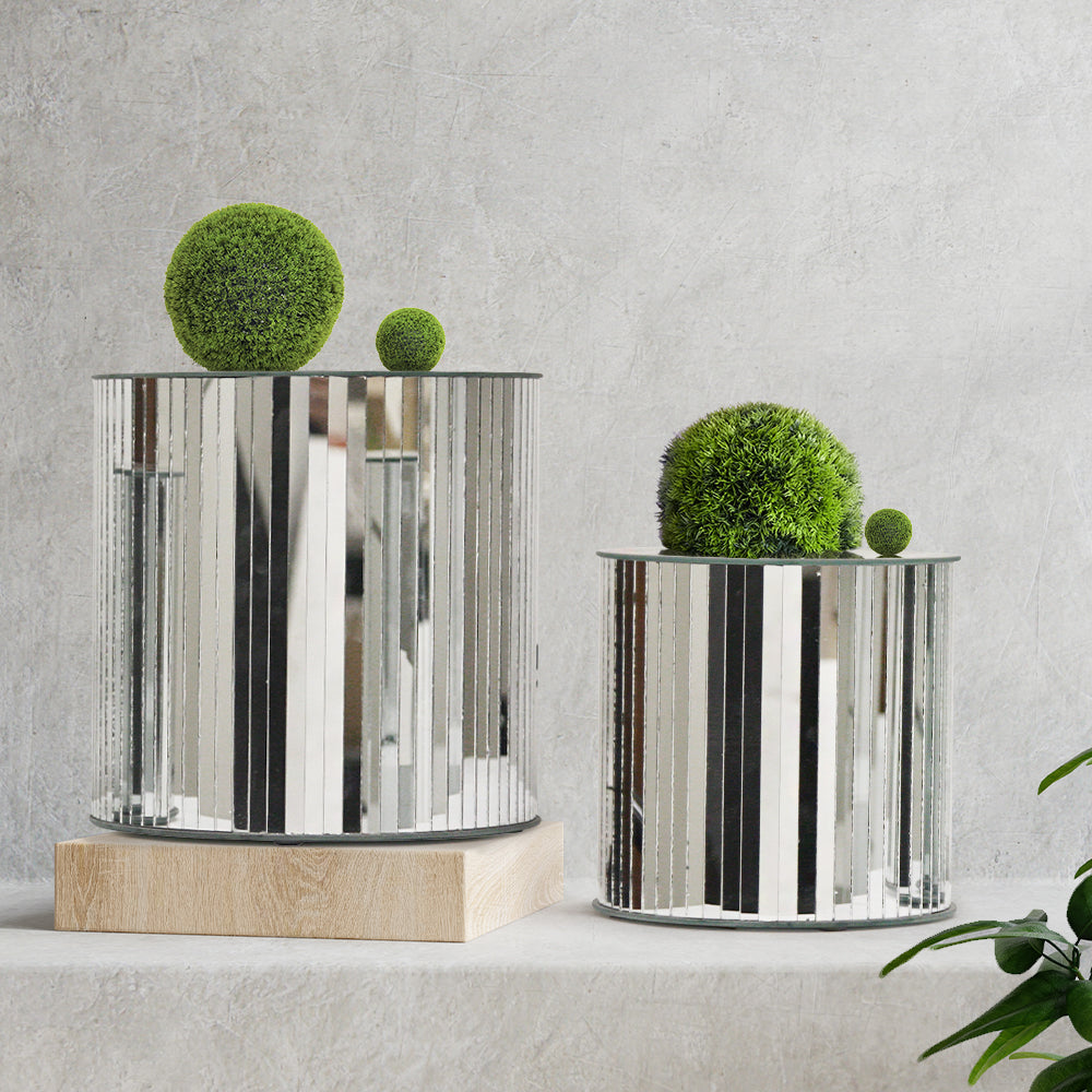 Galore Home Mirrored alzata vetro specchio piccola
