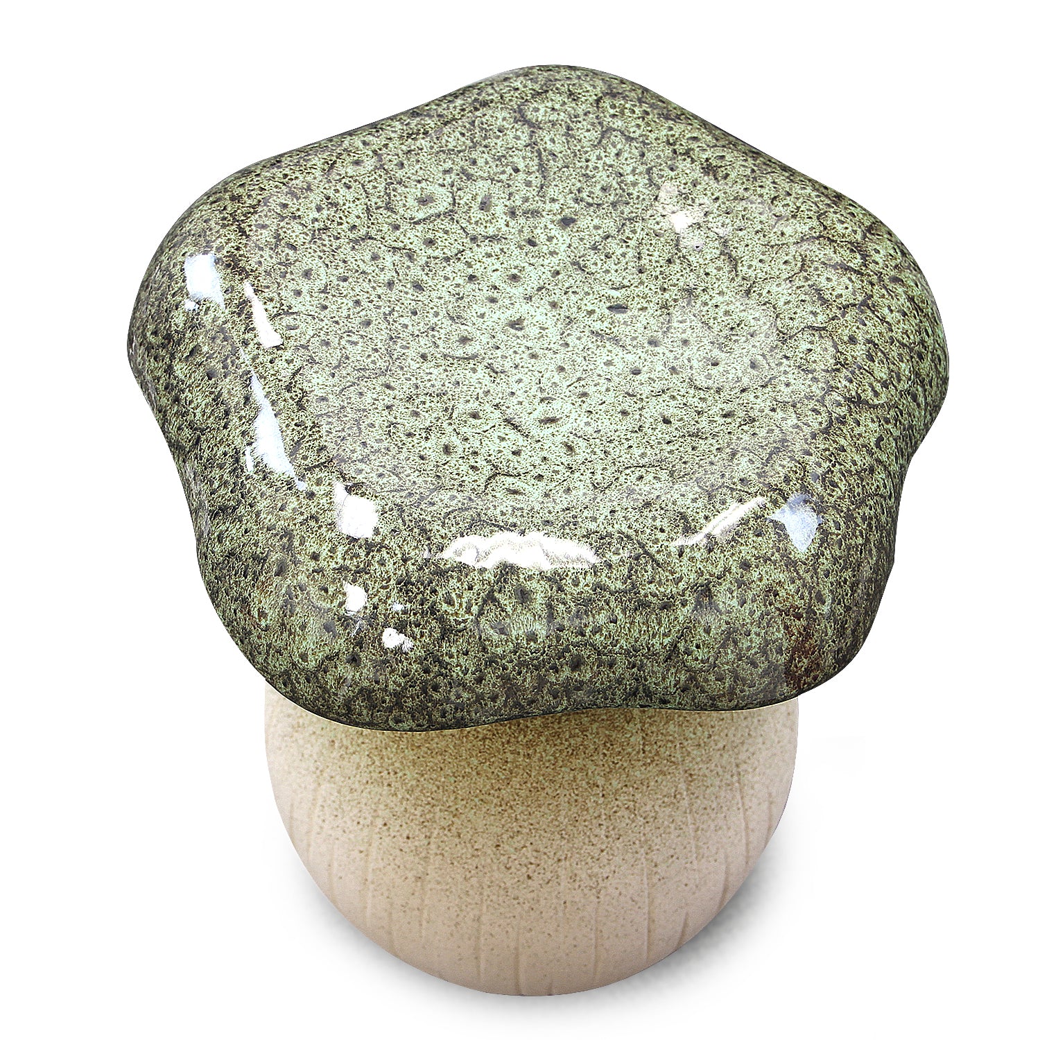 Galore Home Mushroom sgabello ceramica Beige 45 cm