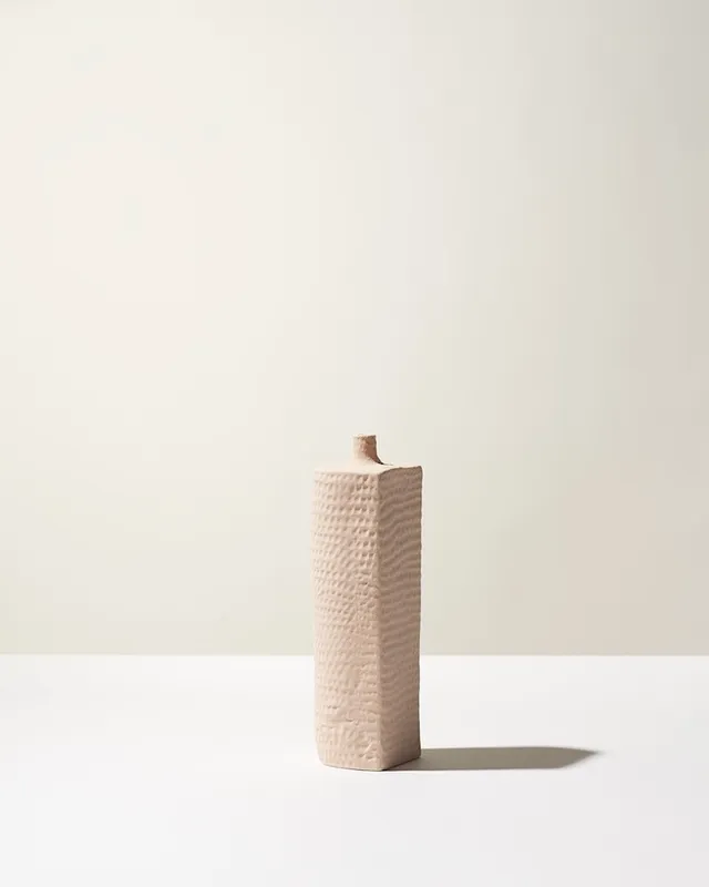 Ceramica Gatti 1928 Battuti CB104 Lambda Bis vaso bianco