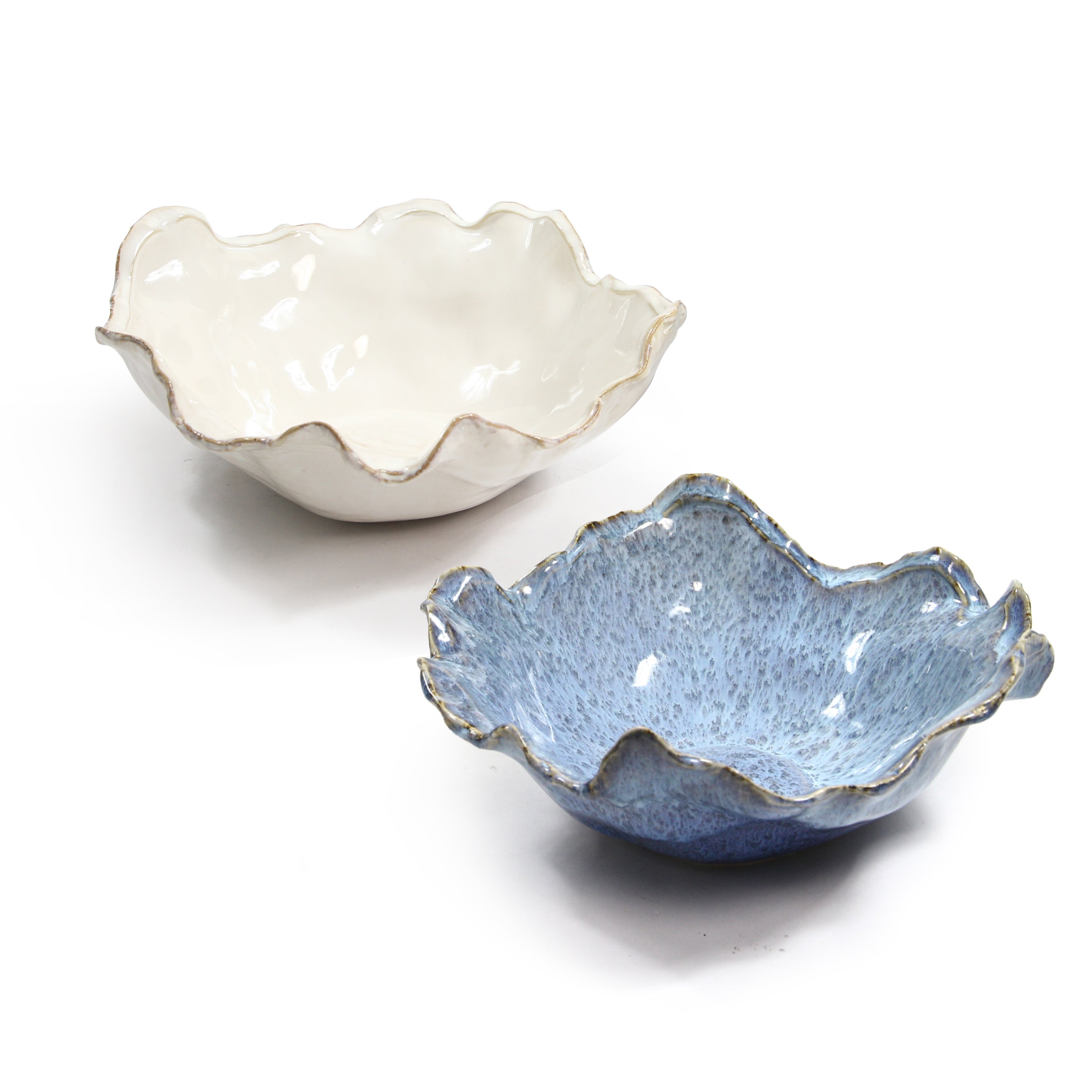 Galore Home Sculptural Drift CCE42 ciotola ceramica blu
