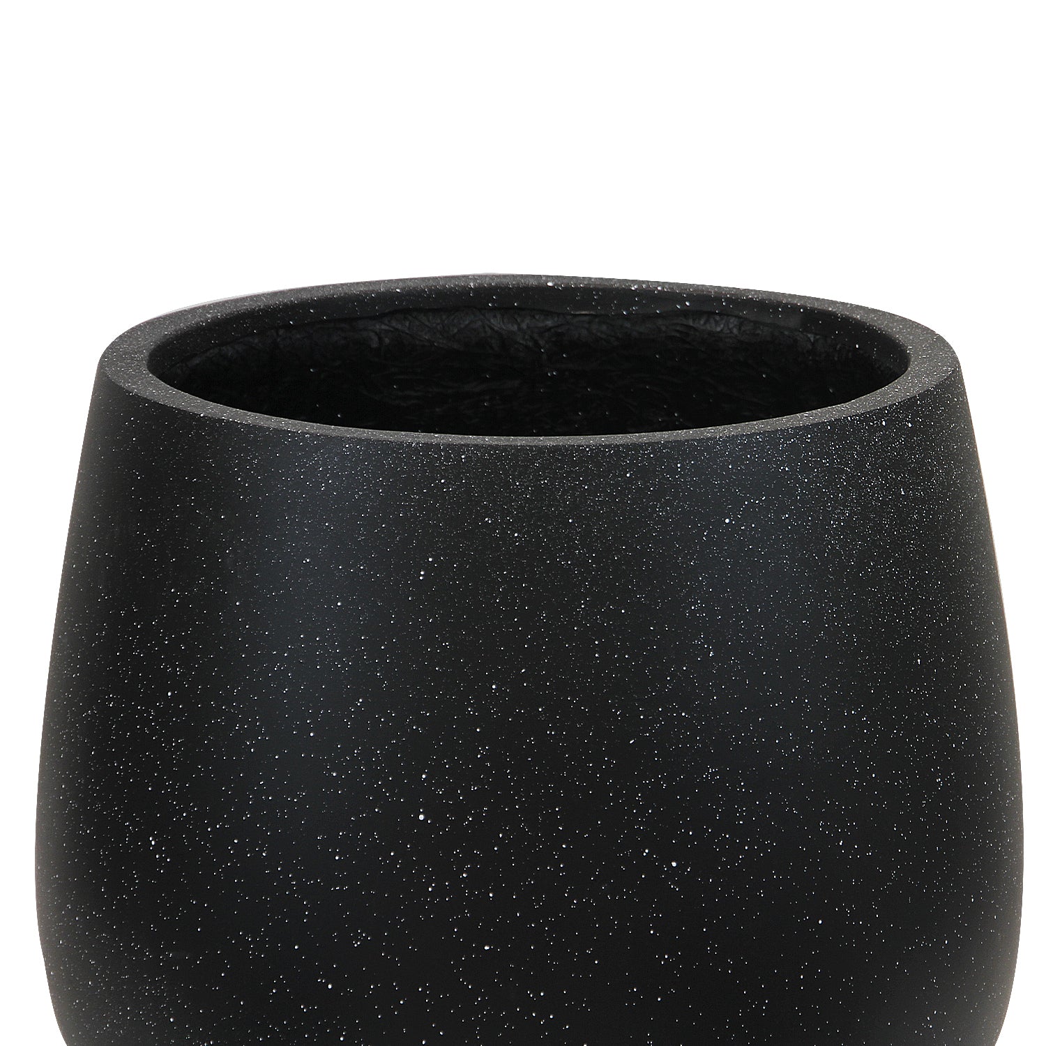 Galore Home FibraLuxe fioriera fibra argilla nero Small