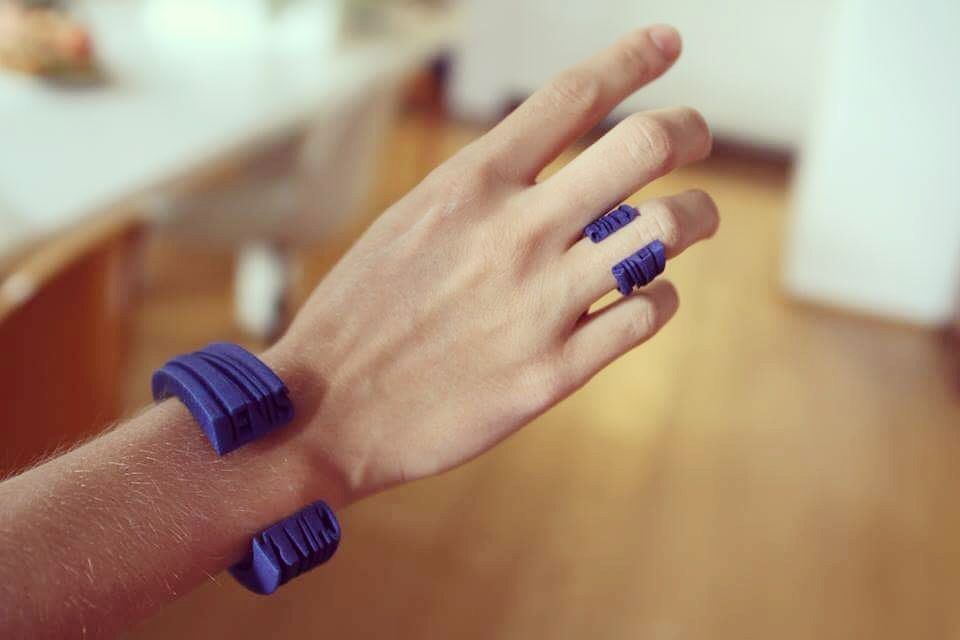 Cyrcus Design Anellove bracciale nylon bianco personalizzato