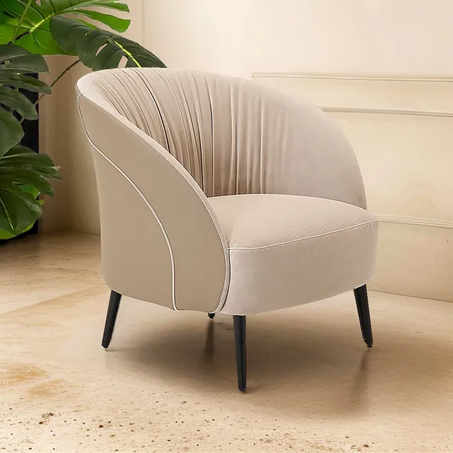 Galore Home Luxe Lounge poltrona grigio blu pelle velluto