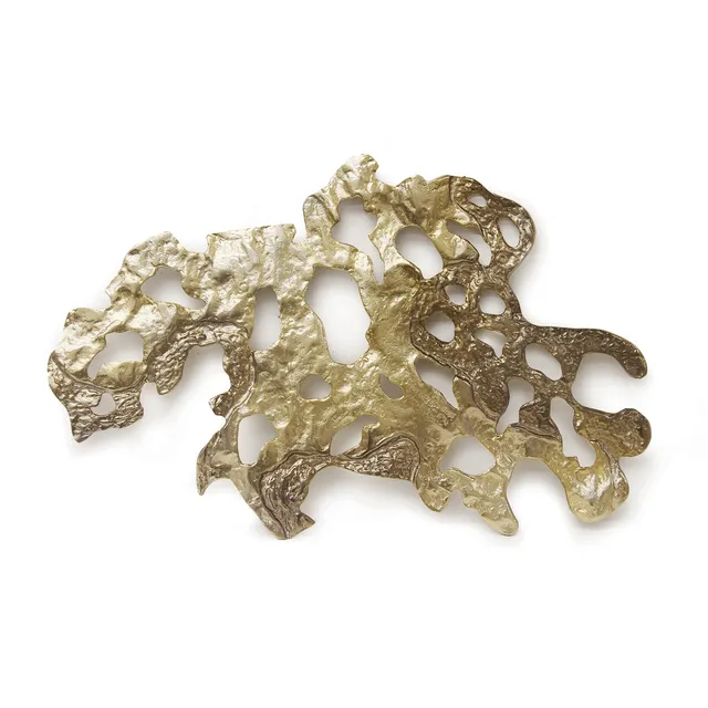 Galore Home Seafoam decorazione parete oro piccola alluminio