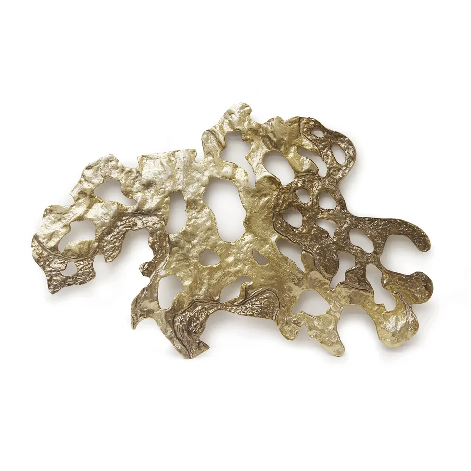 Galore Home Seafoam decorazione parete oro piccola alluminio