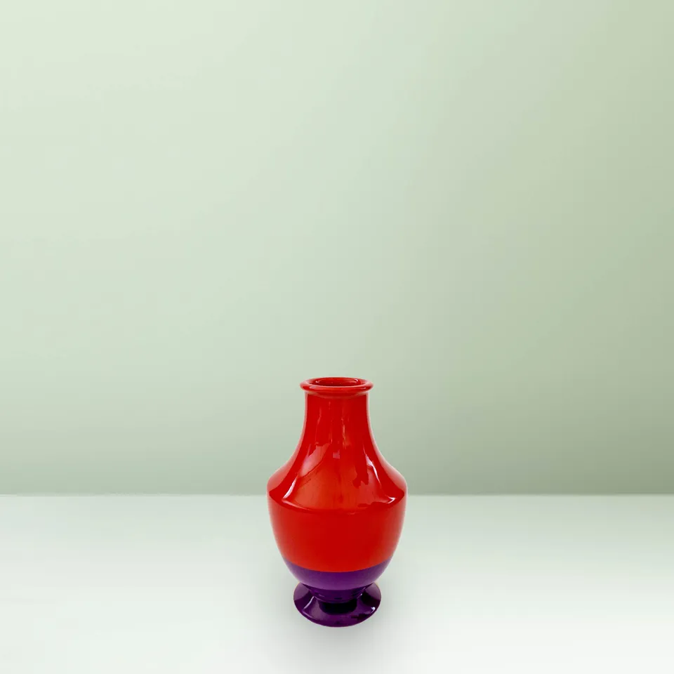 Ceramica Gatti 1928 Motor Valley MV18 vaso medio rosso viola