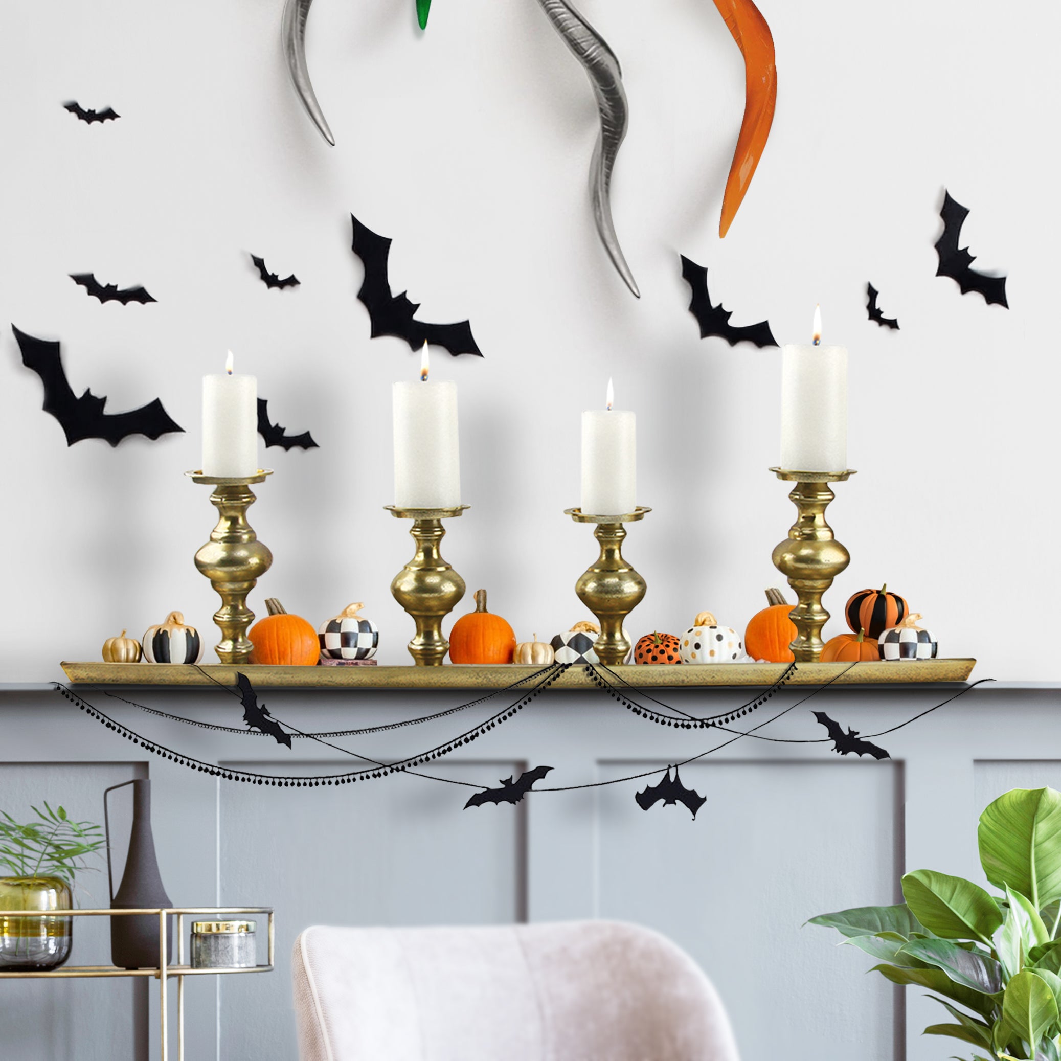 Galore Home Candle Centerpiece portacandele oro