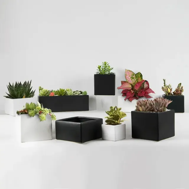 Galore Home Contemporary Vaso Cilindrico Nero CPR44 12pz