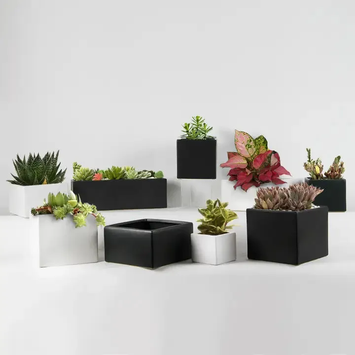 Galore Home Contemporary Vaso Cilindrico Nero CPR44 12pz