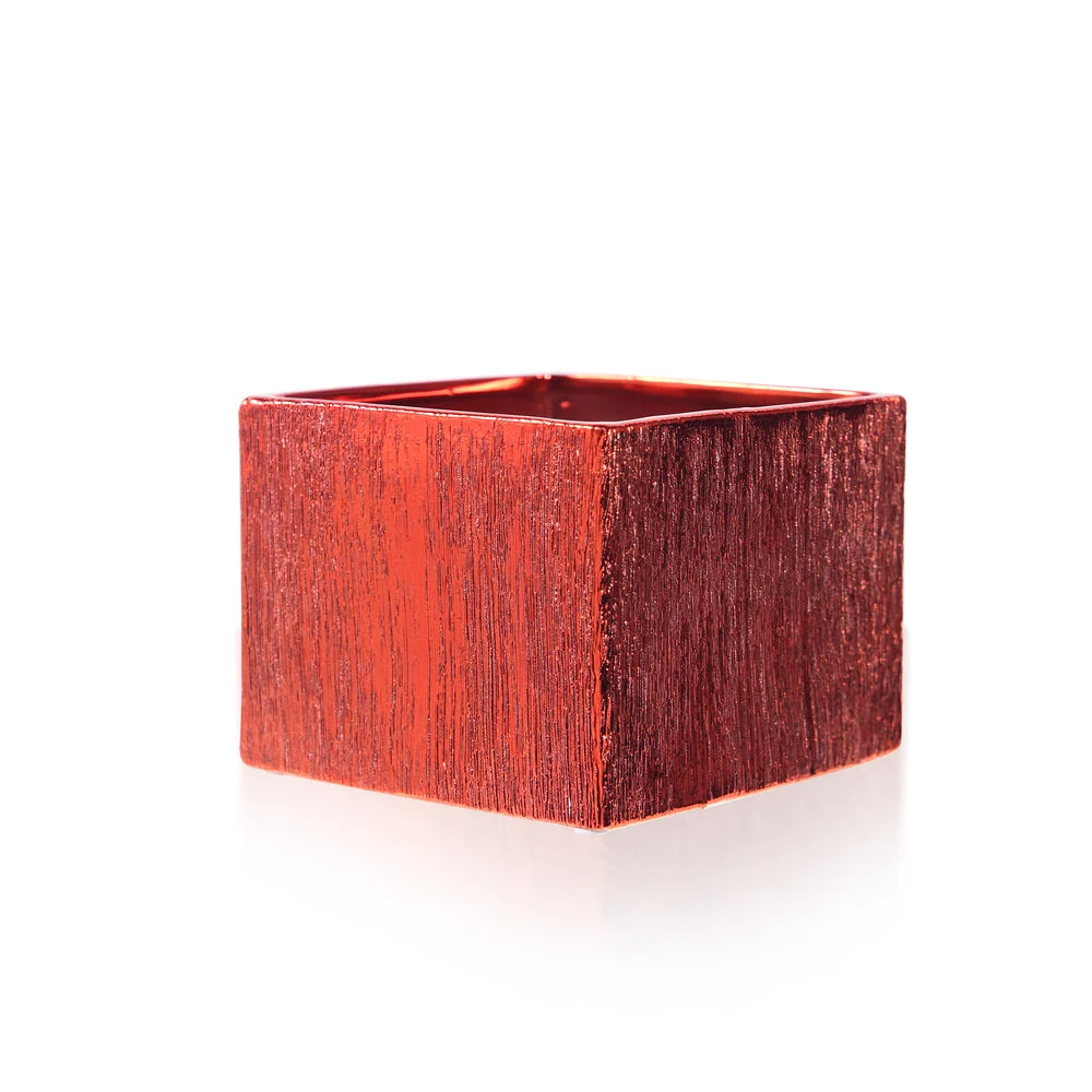 Galore Home Etched Red CCN58 vaso ceramica rosso